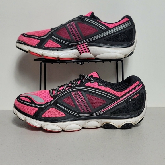 Brooks Pureflow 3 1201551B618 Pink Running Shoes Sneakers Womens Size 8.5B - Picture 2 of 7